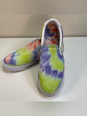 Nike Women's Court Legacy Print 'Tie-Dye' Slip-On Sneakers CZ1752-900 Size 7.5